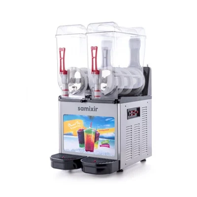 Samixir 12 + 12 L Slush Twin Allure Buzlu İçecek Dispenseri Inox