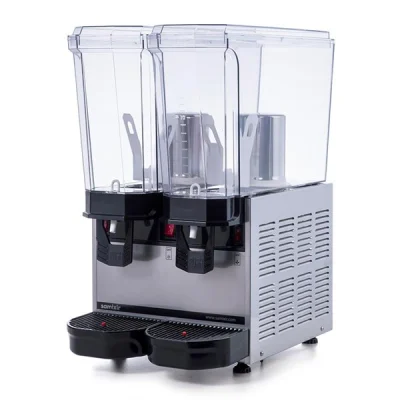 Samixir 20 + 20 L Klasik Twin Karıştırıcılı Soğuk İçecek Dispenseri Inox