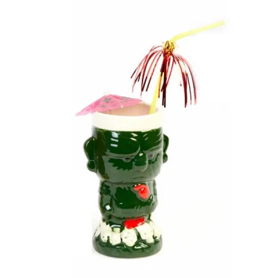 Biradlı Grv-20211 Seramik Tiki Mug 8,5x16,5 Cm 410 Cc