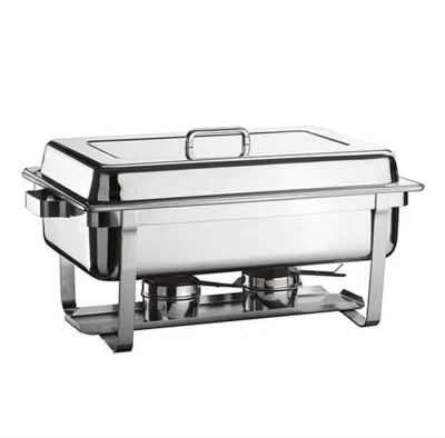 CHAFING DISH ÇİN MODEL KAP. İÇİÇE GEÇEN AYAK KIZAKLI, E.ISITICI YOK