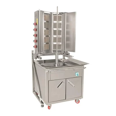 Himaksan AMDNG 12L 12 Adet Radyanlı   Arabalı Döner Ocağı Lpd Ce