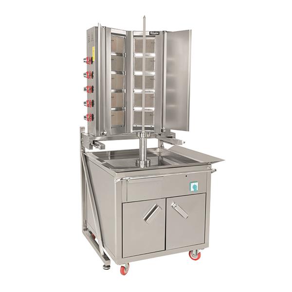 Himaksan AMDNG 12L 12 Adet Radyanlı   Arabalı Döner Ocağı Lpd Ce
