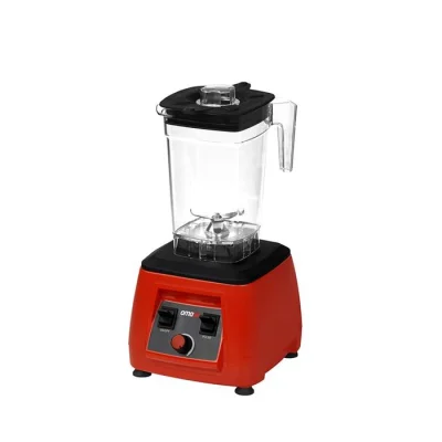 Omake 2 L Kapak Sensörsüz Şeffaf Hazneli Manuel Bar Blender 2200W Kırmızı