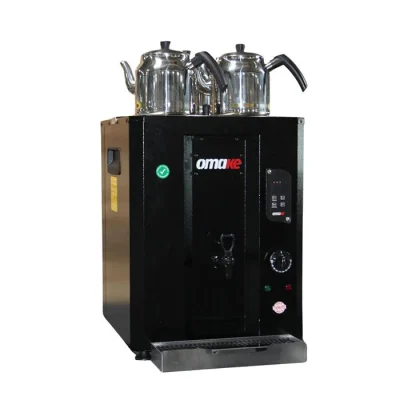 Omake 3 Demlikli Şamandıralı Elektrikli Dijital Çay Makinesi 40 Litre Siyah CAY11.E11.0040
