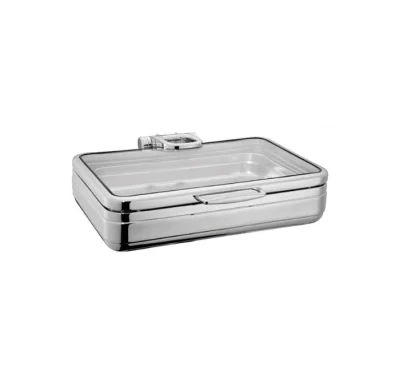 ÖZTİRTAKİLER LUX CHAFİNG DİSH HİDROLİK CAM KAPAK DİKDÖRTGEN 9L 1/1 GN