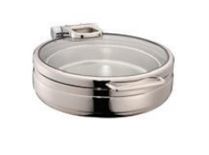 ÖZTİRTAKİLER LUX CHAFİNG DİSH HİDROLİK CAM KAPAK YUVARLAK 6L 2/3 GN
