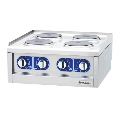 Öztiryakiler 600 Seri Set Üstü Ocak Dörtlü Elektrikli 60*60*26