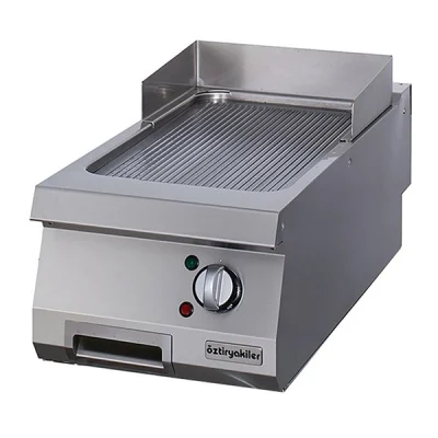 Öztiryakiler 700 Seri Set Üstü Grill Plate Oluklu Elektrikli 40*70*30