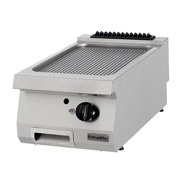 Öztiryakiler 700 Seri Set Üstü Grill Plate Oluklu Gazlı 40*70*30