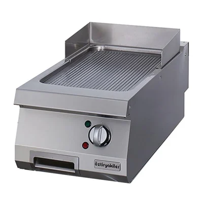 Öztiryakiler 900 Seri Set Üstü Grill Plate Oluklu Elektrikli 40*90*30
