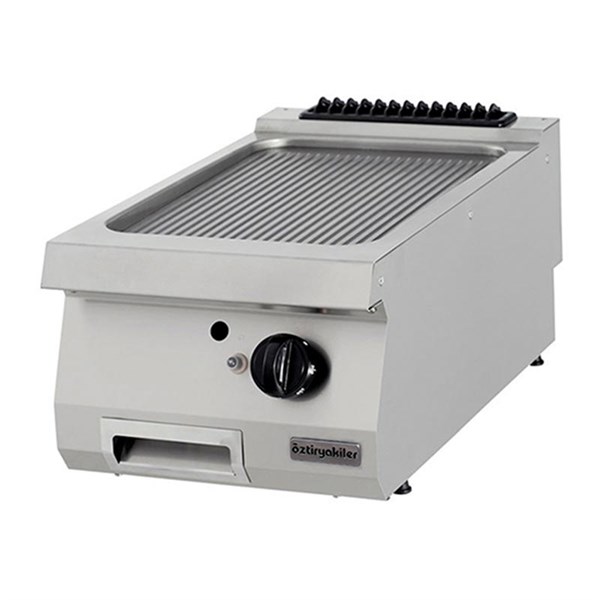 Öztiryakiler 900 Seri Set Üstü Grill Plate Oluklu Gazlı 40*90*30-Sert Krom Kaplı
