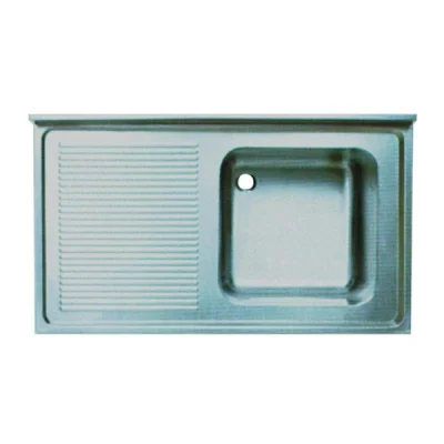 Öztiryakiler Tablalı Evye 100*60 Tek Goz Sol Damlalıklı 40*40*25 Goz 1,00 Mm