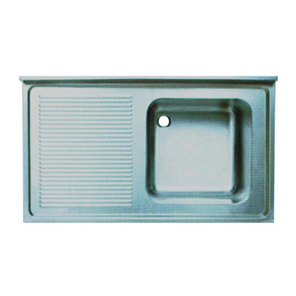 Öztiryakiler Tablalı Evye 120*60 Tek Göz Sol Damlalıklı 40*40*25 Gözlü 1,00 Mm