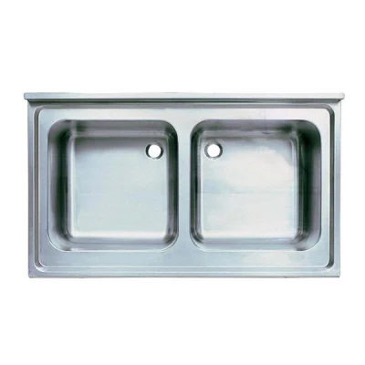 Öztiryakiler Tablalı Evye 140*70 Çift Göz Damlalıksız 60*50*30 Gözlü 1,00 Mm