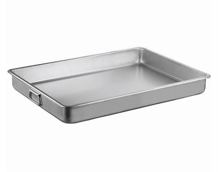 PRES BASKI TEPSİ KAPAKSIZ 0,80 MM SAPSIZ 35*40*5