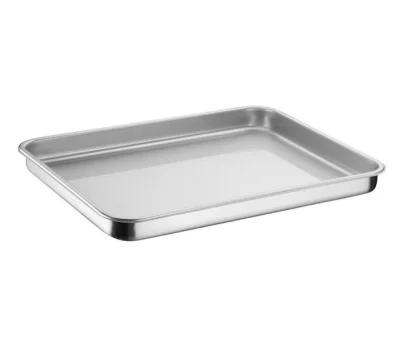 PRES BASKI TEPSİ KAPAKSIZ 0,80 MM SAPSIZ 45*60*5