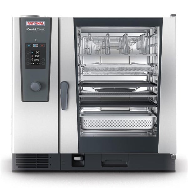 Rational İcombi Classic Buhar Konveksiyonlu Gazlı Fırın 10x2/1 Gn Kapasiteli