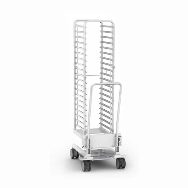 Rational Mobil Tepsi Standı Tıp 20-2/1 20 Raflı Ray Mesafesi 65Mm