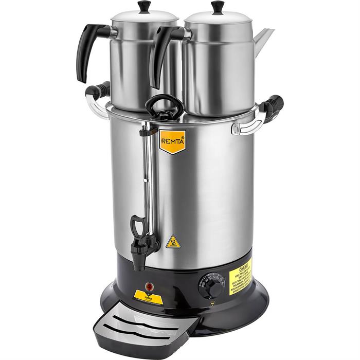 Remta PT14 Platin Model Çift Demlikli 17 lt Çay Makinesi
