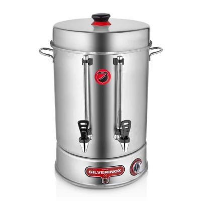 SilverInox 1910 500 Bardak Basmalı Metal Musluklu Çay Makinesi 50 lt