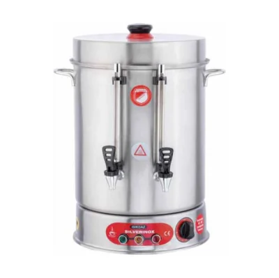 SilverInox 2032 80 Bardak İkazlı Metal Musluklu Çay Makinesi 9 lt