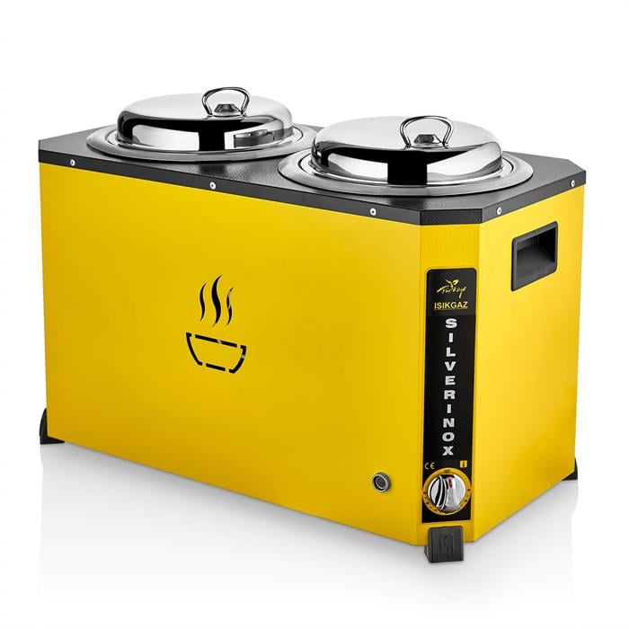 SilverInox C-07 Sarı Jumbo Çorba Kazanı 9+9 lt