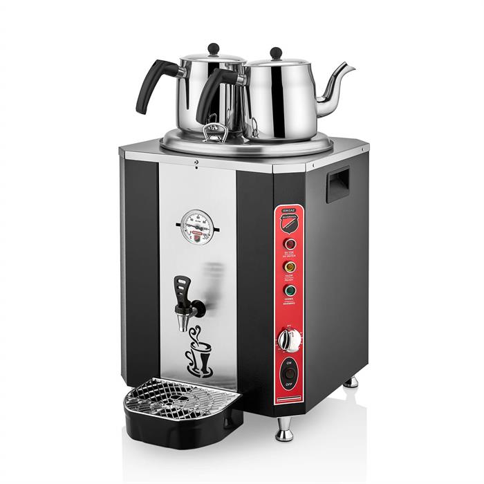 SilverInox EL-02S Elit Çay Makinesi Siyah 23 lt