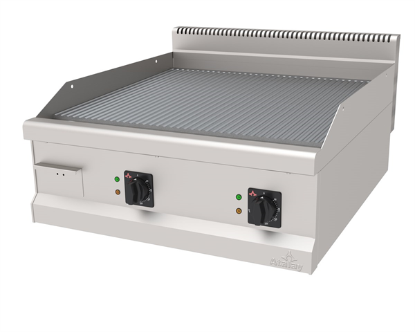 Atalay AEI-890 NS-CR Elektrikli Düz Pleyt Izgara Set Üstü 80x90x30