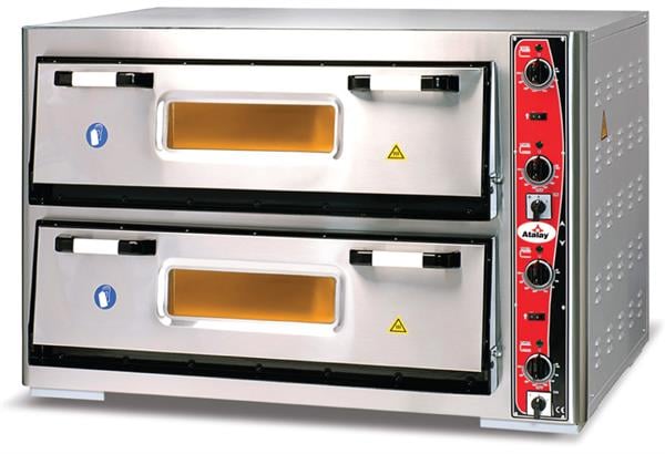 Atalay APF-962-2 Elektrikli Pizza Fırını Çift Katlı 12x30 cm Pizza Kapasiteli
