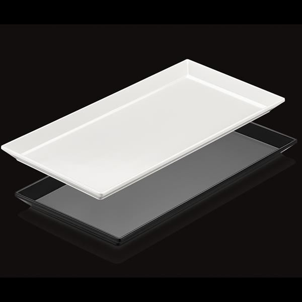 Biradlı Brd-103314 Açık Büfe Pastahane Sunum Tepsi 35X17X2 Cm Beyaz