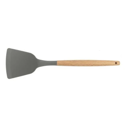 Epinox Asp-12 Silikon Servis Spatulası Ahşap Sap