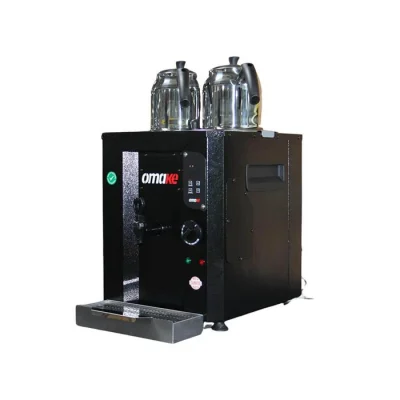 Omake 2 Demlikli Şamandıralı Elektrikli Dijital Çay Makinesi 23 Litre Siyah CAY11.E11.0023